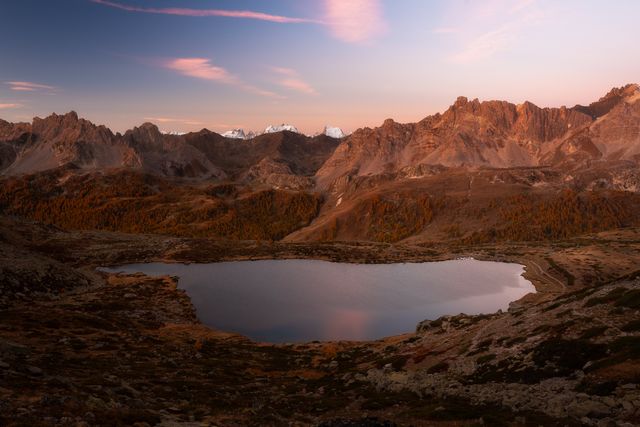 Panorama sur le lac Laramon